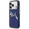 Etui Karl Lagerfeld IML Choupettes Karl  Script Logo MagSafe do iPhone 17 Pro Max niebieski